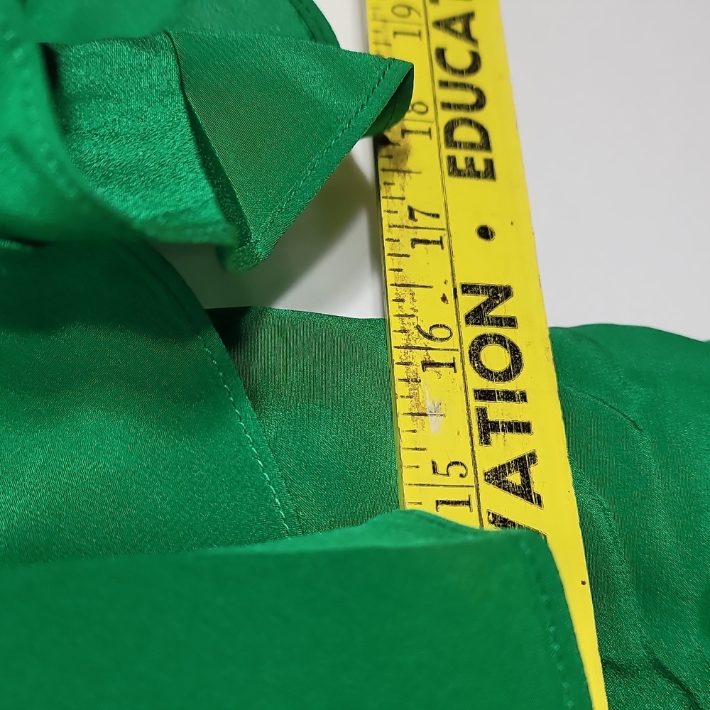 J. Crew Emerald Ruffle Blouse - Picture 6 of 6